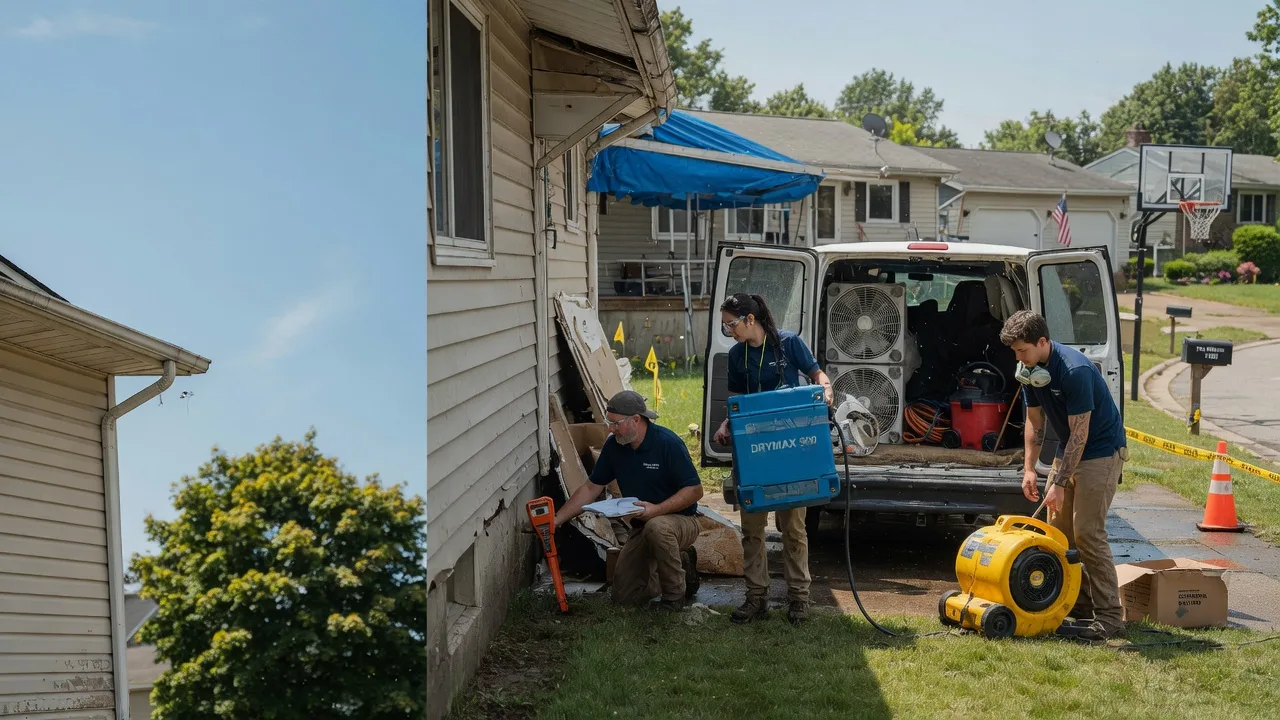 Ceiling Leak Cleanup in Jeffersonville, OH near me